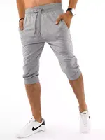 Pánské teplákové šortky světle šedé Dstreet