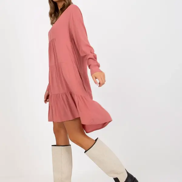 Dress-D73761M30361A-dark pink