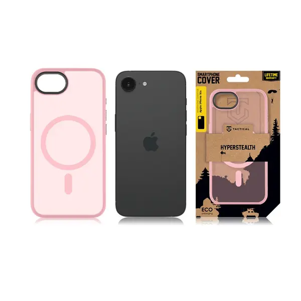 Zadní kryt MagForce Hyperstealth pro Apple iPhone 16e, pink panther