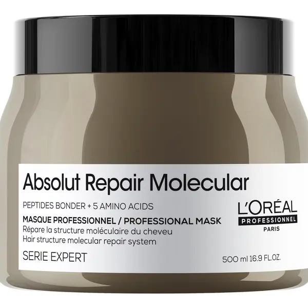 Maska pro poškozené vlasy Loréal Professionnel Serie Expert Absolut Repair Molecular - 500 ml - L’Oréal Professionnel + dárek zdarma