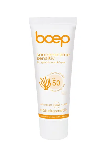 Boep Přírodní opalovací krém Sensitive SPF50 50 ml