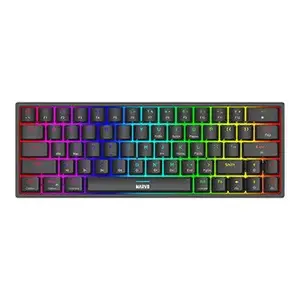 Marvo SHOGO 63, klávesnice US, herní, drátová (USB), černá, mechanická, podsvícení