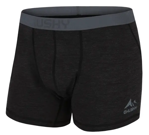 Husky Mex M S, black Merino termoprádlo boxerky
