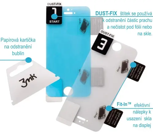 Tvrzené sklo 3mk HardGlass pro Apple iPhone 6S 4,7"