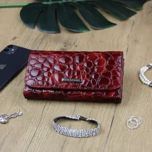 Dámská kožená peněženka červená - Gregorio Sonia