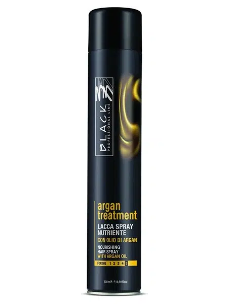 Lak na vlasy s maximální fixací Black Argan Treatment - 500 ml (03026) + dárek zdarma