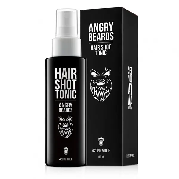 Osvěžující tonikum na vlasy Angry Beards Hair Shot Tonic  - 100 ml (HAIR-TONIC-100) + dárek zdarma