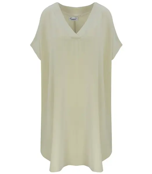 Pri Smooth, loose and comfortable basic mini tunic dress