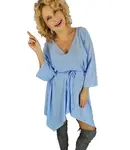 Pri Beautiful loose mini asymmetrical glitter dress OPALINA