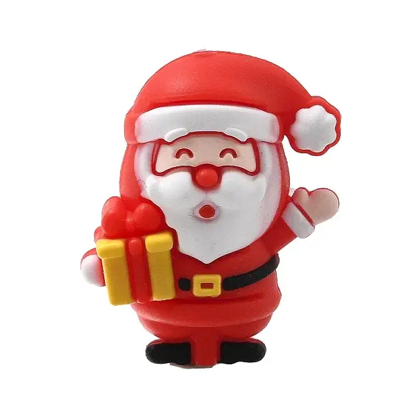 Christmas Theme Silicone Focal Beads