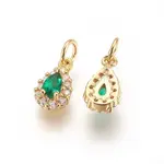 Brass Cubic Zirconia Charms