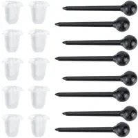 500Pcs Eco-Friendly Plastic Stud Earring Findings