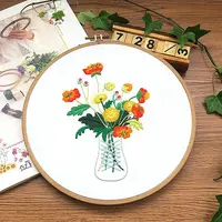 Flower Pattern DIY Embroidery Starter Kits