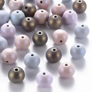 Spray Painted Acrylic Beads