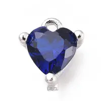 Brass Micro Pave Cubic Zirconia Charms