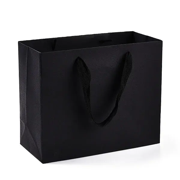 Rectangle Paper Bags with Rope Handles