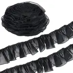 Polyester Pleated Lace Ribbon