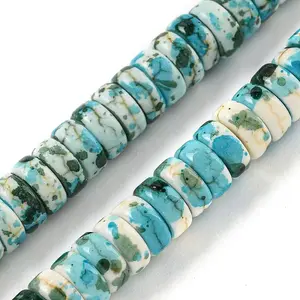 Baking Paint Synthetic Turquoise Beads Strands