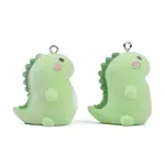 Flocky Resin Pendants