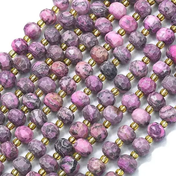 Natural Netstone Dyed Beads Strands