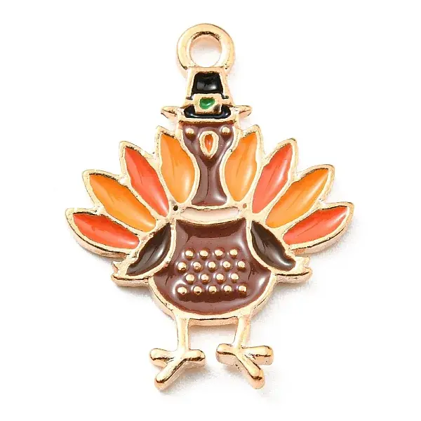 Thanksgiving Day Alloy Enamel Pendants