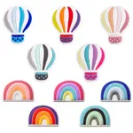 10Pcs 10 Styles Silicone Beads