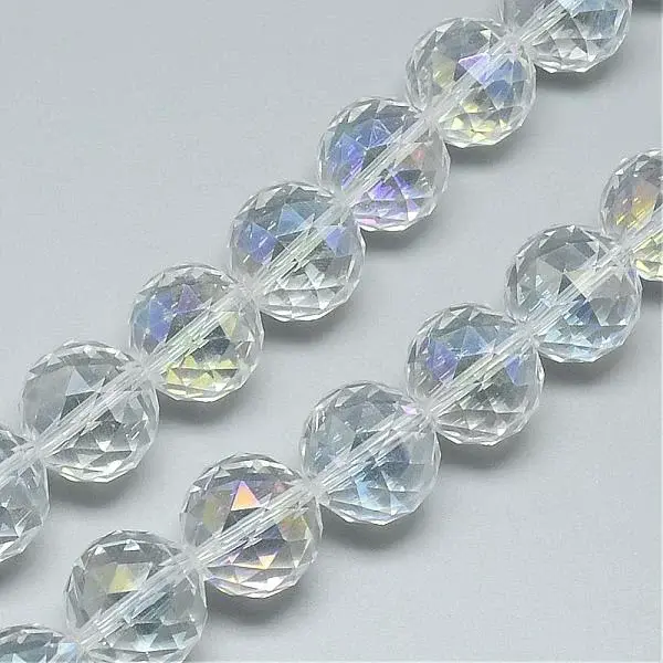 Electroplate Glass Bead Strands