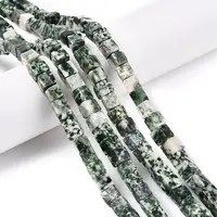 Natural Green Spot Jasper Beads Strands