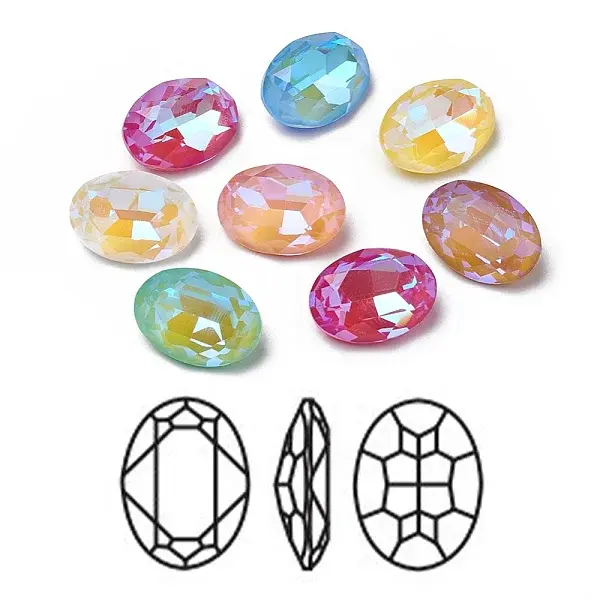 Glass Rhinestone Cabochons