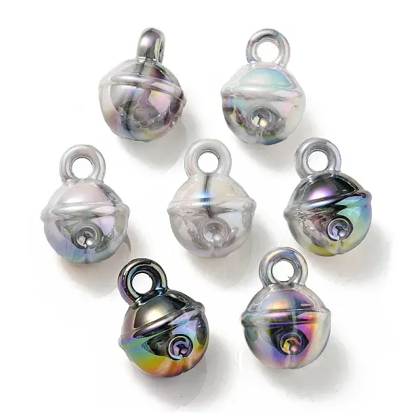 UV Plating Rainbow Iridescent Acrylic Pendants