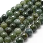 Natural Moss Agate Beads Strands