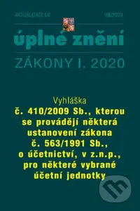 Aktualizace I/6 2020 (Vyhláška č. 410/2009 Sb - Zmírnění dopadu pandemie nemoci COVID-19 na ekonomiku České republiky)