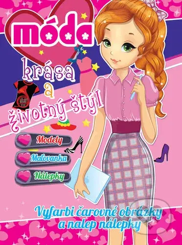 Móda, krása a životný štýl - kniha z kategorie Omalovánky, vystřihovánky, papír