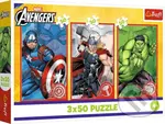 Puzzle Marvel Avengers - Tvůj hrdina (3x50 dílků) - puzzle z kategorie 15 - 60 dílků