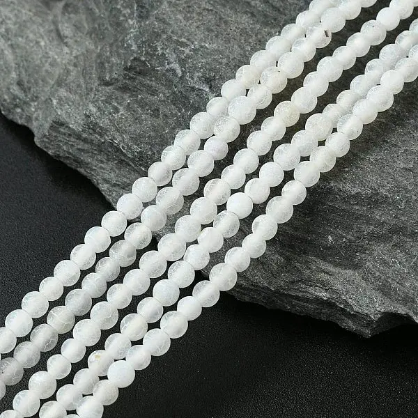 Natural Crackle Agate Beads Strands