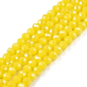Electroplate Glass Beads Strands