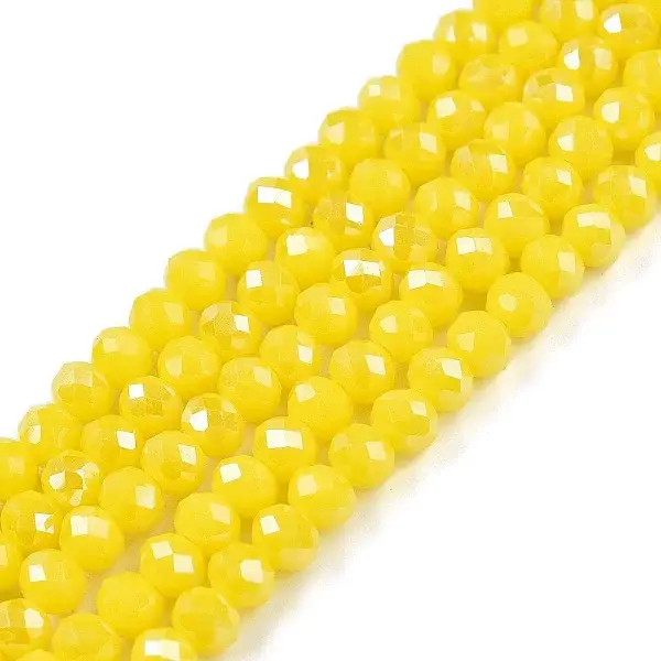 Electroplate Glass Beads Strands