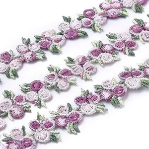Flower Polyester Trim Ribbon