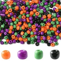 100G 4 Colors Halloween Baking Paint K9 Glass Seed Beads