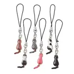 Cat Alloy Enamel Mobile Straps