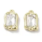 Rack Plating Alloy Rhinestone Charms