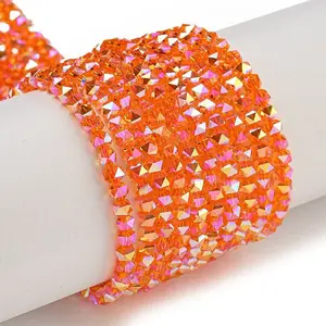 Electroplate Glass Beads Strands