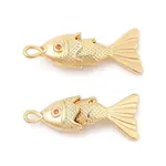 Brass Micro Pave Clear Cubic Zirconia Pendants