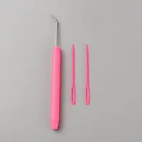 Plastic & Iron Bent Tip Crochet Needle