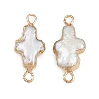 Natural Keshi Pearl Cross Links