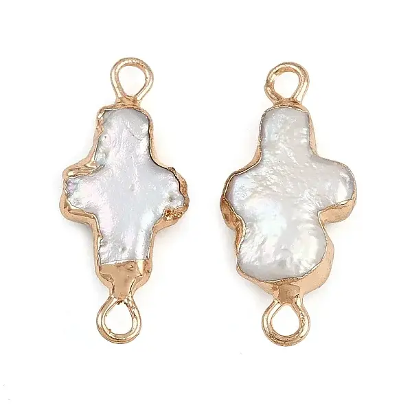 Natural Keshi Pearl Cross Links