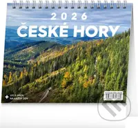 NOTIQUE Stolní kalendář České hory 2026 (řádky)