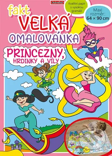 Fakt velká omalovánka: Princezny, hrdinky a víly