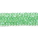 Transparent Electroplate Glass Beads Strands