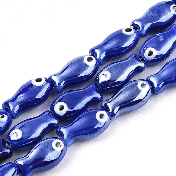 Handmade Porcelain Ceramic Beads Strands